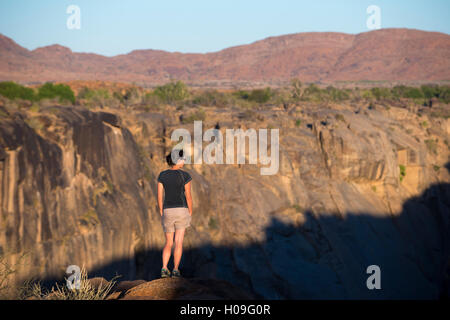 Augrabies Falls waterfall on the Orange River, Northern Cape, South Africa, Africa Stock Photo