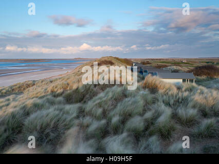 A windy evening at Brancaster Beach, Norfolk, England, United Kingdom, Europe Stock Photo