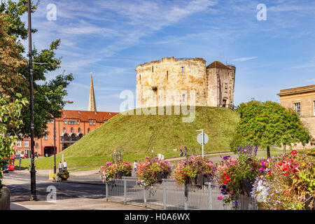 Clifford's Tower, York, North Yorkshire, England, UK Stock Photo