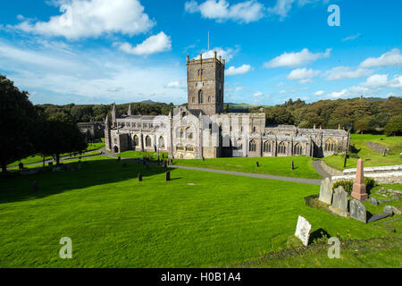 St Davids Cathedral, Pembrokeshire,Wales Stock Photo