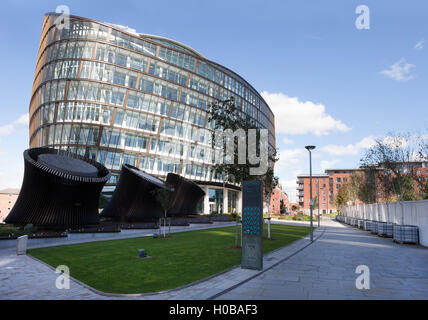 The headquarters of the Co-operative Group, Manchester, built in 2011, it is the centrepiece of the NOMA area of regeneration in the city. Stock Photo