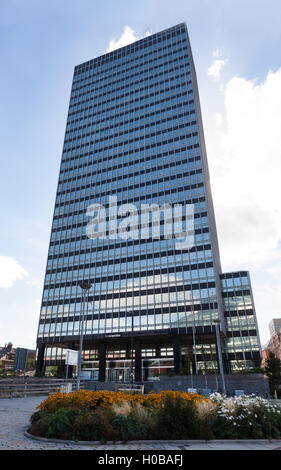 The headquarters of the CIS Insurance Group, Manchester, built in 1962 it was briefly the tallest building in the UK. Stock Photo