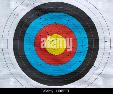 Target with many hits Stock Photo