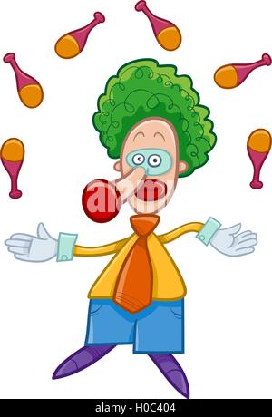 Juggling cartoon clown Stock Vector Image & Art - Alamy