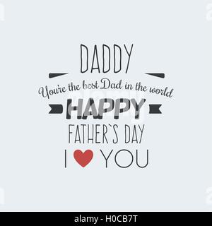 Happy Father Day Stock Vector