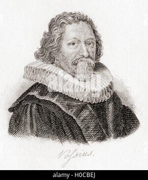 Gerrit Janszoon Vos, 1577 – 1649, aka Gerardus Vossius. Dutch classical scholar and theologian. Stock Photo