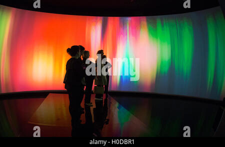 London, UK. 20 September 2016. Award-winning set designer Es Devlin opens her first solo installation, Mirror Maze. Mirror Maze will be exhibited for five days at Copeland Park in Peckham from 21 to 25 September 2016. Mirror Maze by Es Devlin is commissioned by The Fifth Sense, a partnership between CHANEL and i-D. Devlin is a stage designer whose work spans music, theatre, opera, dance, film and fashion. She has designed stage sets for arena tours by artists ranging from Adele and Beyoncé to Kanye West and for stage productions at the Royal Opera House and the Metropolitan Opera New York. Stock Photo