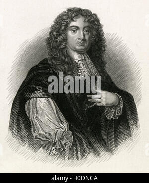 Antique c1810 engraving, The Duke of Lauderdale. John Maitland, 1st Duke and 2nd Earl of Lauderdale, 3rd Lord Thirlestane KG PC (1616-1682), was a Scottish politician, and leader within the Cabal Ministry. SOURCE: ORIGINAL ENGRAVING. Stock Photo