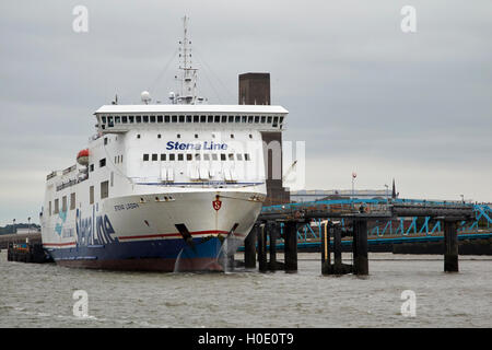 Stenaline Stena Lagan Ferry At Birkenhead Terminal Liverpool Merseyside 