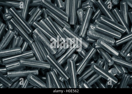 Screw texture for industrial background in grey tones Stock Photo