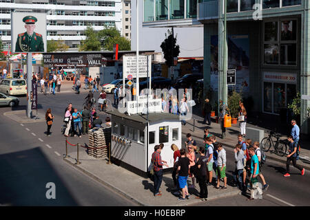 Berlin Friedrichstrasse Checkpoint Charlie Stock Photo