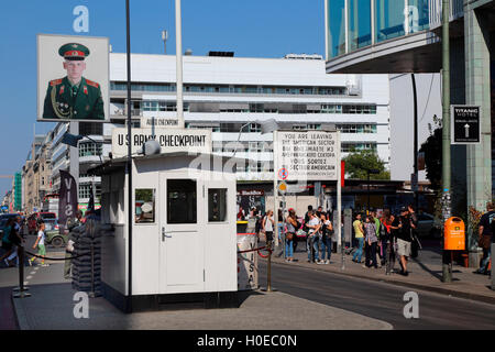 Berlin Friedrichstrasse Checkpoint Charlie Stock Photo