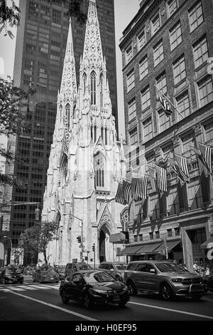 St. Patrick's Cathedral in Manhattan Stock Photo