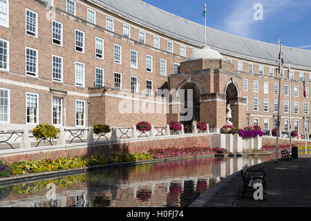 Bristol City Hall (formerly Bristol Council House), College Green, designed by E. Vincent Harris c. 1938 and completed 1956. Stock Photo