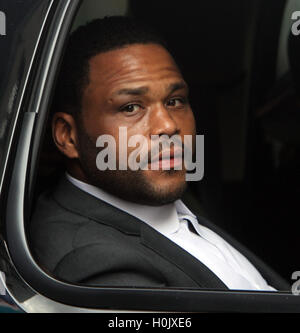 New York, USA. 20th September, 2016. NEW YORK, NY-September 20: Anthony Anderson at the Late Show with Stephan Colbert to talk about new season of the Black-ish in New York. September 20, 2016. Credit:RW/MediaPunch Credit:  MediaPunch Inc/Alamy Live News Stock Photo