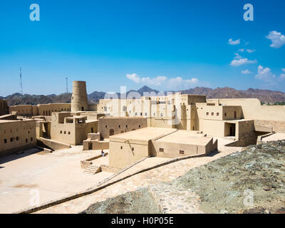 Bahla Fort, UNESCO World Heritage Site, Al Hajar al Gharbi Mountains, Ad Dakhiliyah, Oman Stock Photo
