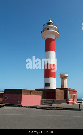 Fuerteventura, North Africa, Spain: El Toston Lighthouse, whose original structure was opened in 1897 in the northwest of the island near El Cotillo Stock Photo