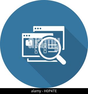 Website Optimization Icon. Flat Design. Stock Vector