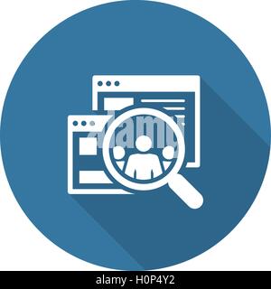 Audiences Icon. Flat Design. Stock Vector