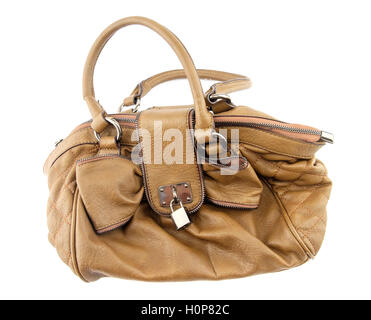 Handbag cut out isolated on white background Stock Photo