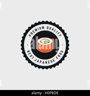 Sweet Sushi Label Stock Vector