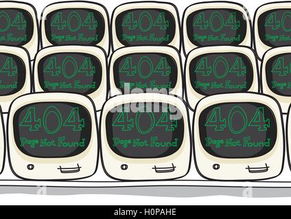 service down not available Stock Vector