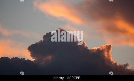 Weather, Storm Couds, Sunset, Idaho, USA Stock Photo