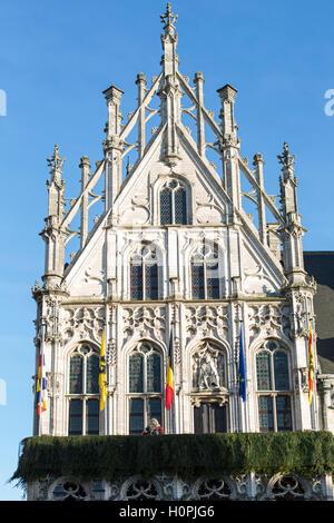 Town Hall at Christmas, Mechelen, Belgium Stock Photo