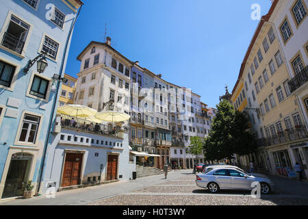 Praca do Commercio in the center of Coimbra, Centro region, Portugal. Stock Photo