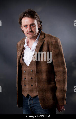 Peter Mackay, the Scottish poet, at the Edinburgh International Book Festival. Edinburgh, Scotland. 15th August 2016 Stock Photo