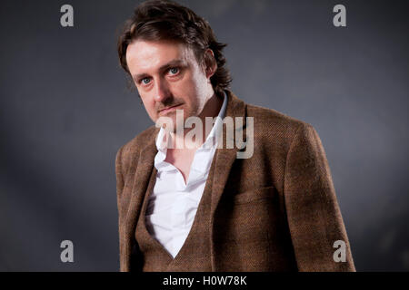 Peter Mackay, the Scottish poet, at the Edinburgh International Book Festival. Edinburgh, Scotland. 15th August 2016 Stock Photo