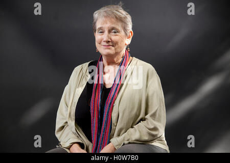 Myrna Kostash, the Canadian writer, at the Edinburgh International Book Festival. Edinburgh, Scotland. 15th August 2016 Stock Photo