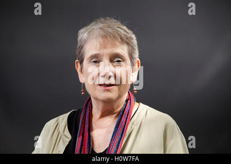 Myrna Kostash, the Canadian writer, at the Edinburgh International Book Festival. Edinburgh, Scotland. 15th August 2016 Stock Photo