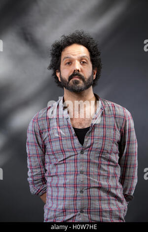 Zaffar Kunial, the British poet, at the Edinburgh International Book Festival. Edinburgh, Scotland. 15th August 2016 Stock Photo