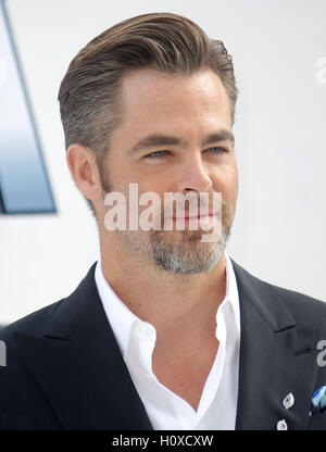 July 12, 2016 - Chris Pine attending 'Star Trek Beyond' UK Premiere at Empire, Leicester Square in London, UK. Stock Photo