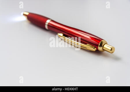 Led Light Ballpoint Pen Stock Photo