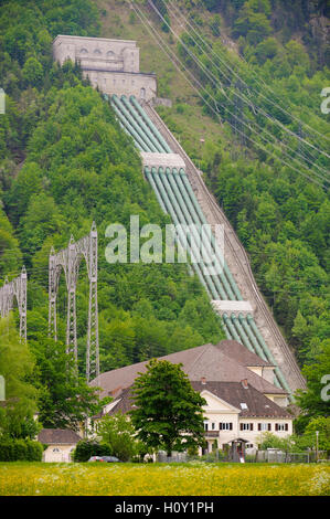 hydro electric power station in Bavaria at lake Walchensee Stock Photo