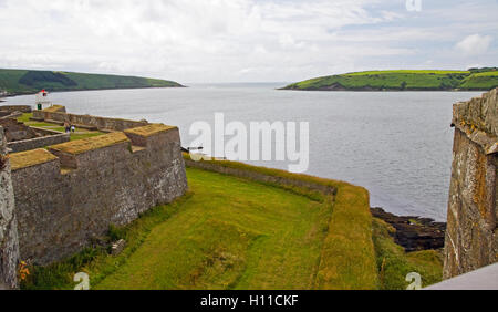 Kinsale Harbor from Charles Fort, Kinsale, County Cork, Ireland Stock Photo