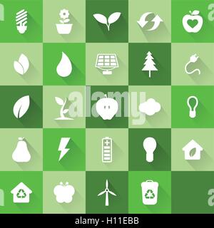 Ecological icons Stock Vector