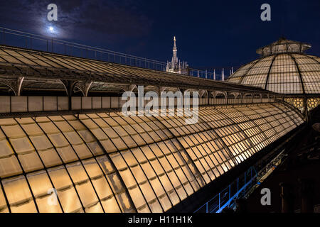 Milan, the cathedral from the roof of the Gallery  Vittorio Emanuele II Stock Photo