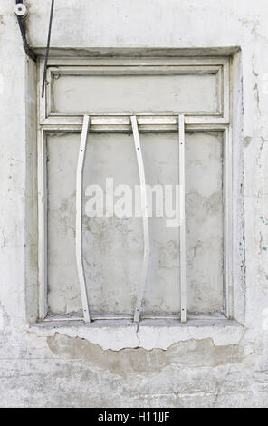 Window cemented urban building, construction Stock Photo