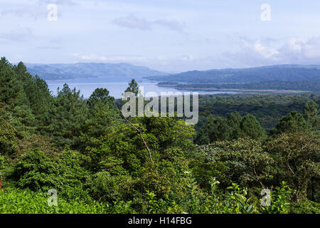 tranquil scene of Arenal Lake and the rainforest in San Carlos, Costa Rica Stock Photo