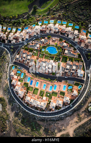 Hotel complex, apartment complex Golf Villas, Holiday Region, Costa Adeje, Tenerife, Spain Stock Photo