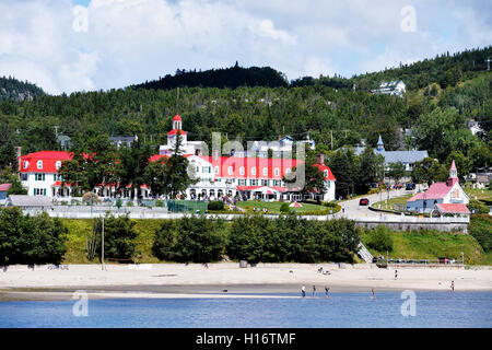 The Hotel Tadoussac, in the village for more than 150 years. Stock Photo