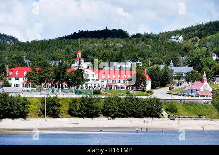 The Hotel Tadoussac, in the village for more than 150 years. Stock Photo