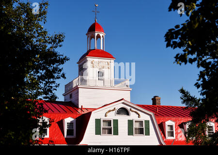 The Hotel Tadoussac, in the village for more than 150 years. Stock Photo