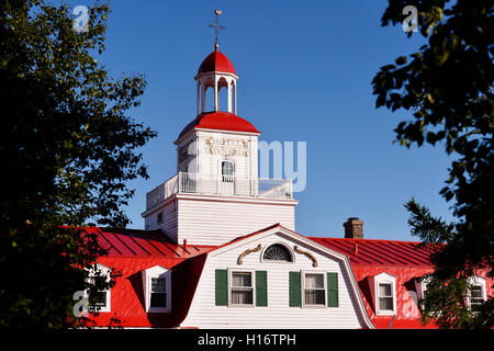 The Hotel Tadoussac, in the village for more than 150 years. Stock Photo