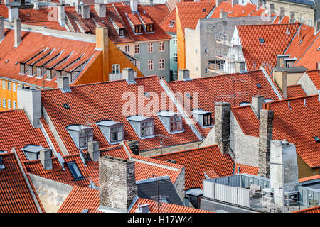 Red Rooftops Stock Photo