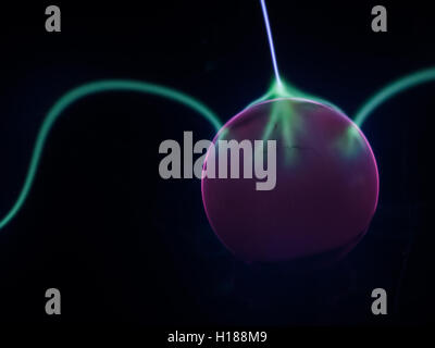 Magical ball with the electricity current display Stock Photo