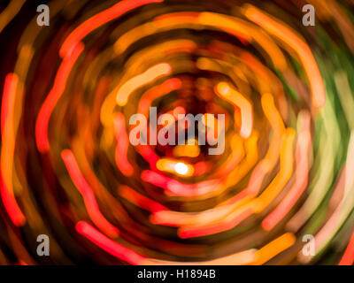 Picture of red and purple random abstract light trails bokeh Stock Photo
